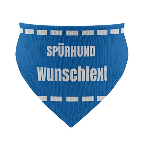 printplanet® - Hundehalstuch mit Name oder Text - Halstuch für Hunde - Layout Spürhund - Größe M von printplanet