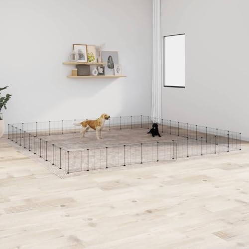 PRISSENT 44-TLG. Haustierkäfig mit Tür 35x35 cm Kaninchengehege Innen Kaninchenkäfig Innen Haustierkäfige Haustiere Käfig Kaninchenstall Innen Käfig für Haustiere Kaninchenzaun Stahl Schwarz PRISSENT 44-TLG. Haustierkäfig mit Tür 35x35 cm Kaninchengehege Innen Kaninchenkäfig Innen Haustierkäfige Haustiere Käfig Kaninchenstall Innen Käfig für Haustiere Kaninchenzaun Stahl Schwarz von prissent