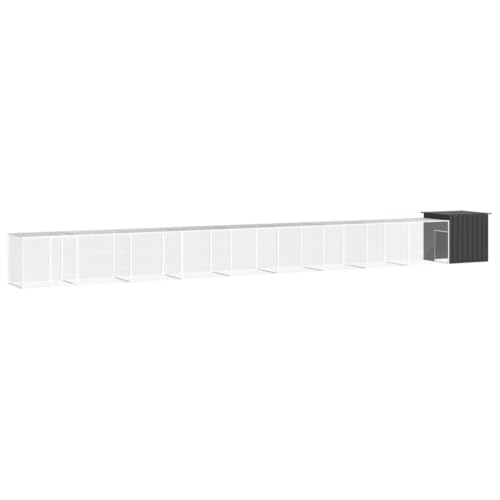 PRISSENT Hühnerkäfig Anthrazit 1000x91x100cm Verzinkter Stahl Hünerstallhaus Hühnerstall Auslauf Hühnerkäfig mit Dach Hühnerstall for Draußen Hühnerkäfig Metall Hühnerkäfig Stahl Hühnerkäfig Outdoor PRISSENT Hühnerkäfig Anthrazit 1000x91x100cm Verzinkter Stahl Hünerstallhaus Hühnerstall Auslauf Hühnerkäfig mit Dach Hühnerstall for Draußen Hühnerkäfig Metall Hühnerkäfig Stahl Hühnerkäfig Outdoor von prissent