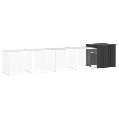 PRISSENT Hühnerkäfig Anthrazit 500x91x100 cm Verzinkter Stahl Hühnerkäfig mit Dach Hühnerstall for Draußen Hünerstallhaus Hühnerkäfig Metall Hühnerkäfig Stahl Hühnerkäfig Outdoor Hühnerstall Auslauf PRISSENT Hühnerkäfig Anthrazit 500x91x100 cm Verzinkter Stahl Hühnerkäfig mit Dach Hühnerstall for Draußen Hünerstallhaus Hühnerkäfig Metall Hühnerkäfig Stahl Hühnerkäfig Outdoor Hühnerstall Auslauf von prissent