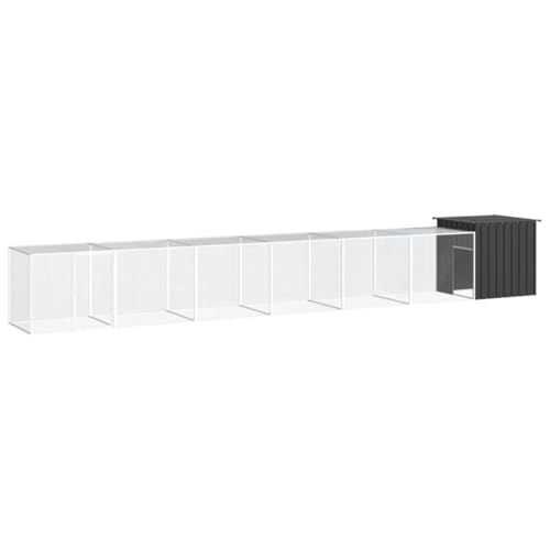 PRISSENT Hühnerkäfig Anthrazit 700x91x100 cm Verzinkter Stahl Hühnerkäfig Stahl Hühnerkäfig Outdoor Hühnerstall for Draußen Hünerstallhaus Hühnerstall Auslauf Hühnerkäfig mit Dach Hühnerkäfig Metall PRISSENT Hühnerkäfig Anthrazit 700x91x100 cm Verzinkter Stahl Hühnerkäfig Stahl Hühnerkäfig Outdoor Hühnerstall for Draußen Hünerstallhaus Hühnerstall Auslauf Hühnerkäfig mit Dach Hühnerkäfig Metall von prissent