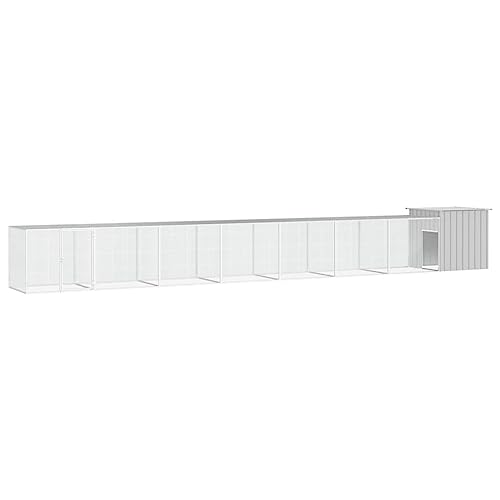 PRISSENT Hühnerkäfig Grau 700x91x100 cm Verzinkter Stahl Hühnerkäfig mit Dach Hühnerstall for Draußen Hühnerauslauf Hühnerkäfig Metall Hühnerkäfig Stahl Hühnerkäfig Outdoor Hühnerstall Auslauf PRISSENT Hühnerkäfig Grau 700x91x100 cm Verzinkter Stahl Hühnerkäfig mit Dach Hühnerstall for Draußen Hühnerauslauf Hühnerkäfig Metall Hühnerkäfig Stahl Hühnerkäfig Outdoor Hühnerstall Auslauf von prissent