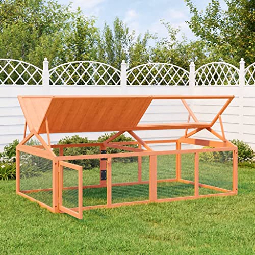 prissent Haustierstall, braun, 200 x 112,5 x 74 cm, Kiefernholz, Hühnerstall für Hühner, Hühnerkäfig für Kaninchen, sicher und bequem prissent Haustierstall, braun, 200 x 112,5 x 74 cm, Kiefernholz, Hühnerstall für Hühner, Hühnerkäfig für Kaninchen, sicher und bequem von prissent