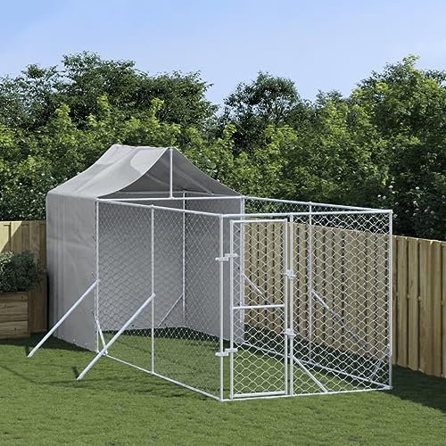 prissent Vielseitige Hundehütte für den Außenbereich Dach Silber Mobile für Hunde Kennel Stahl Zaun Hunde Outdoor Käfig Hund Groß Kennel für Hund Kennel Hund Großer Käfig Hunde Stahl 2 x 6 x 2,5 cm prissent Vielseitige Hundehütte für den Außenbereich Dach Silber Mobile für Hunde Kennel Stahl Zaun Hunde Outdoor Käfig Hund Groß Kennel für Hund Kennel Hund Großer Käfig Hunde Stahl 2 x 6 x 2,5 cm von prissent