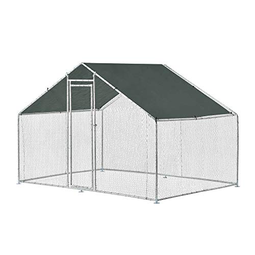 pro.tec Hühnerstall Wels Hühnerzaun Kleintierstall mit Sonnendach Tür Voliere Freilaufgehege für Kleintiere 3 x 2 x 2 m Metall Drahtgeflecht pro.tec Hühnerstall Wels Hühnerzaun Kleintierstall mit Sonnendach Tür Voliere Freilaufgehege für Kleintiere 3 x 2 x 2 m Metall Drahtgeflecht von pro.tec