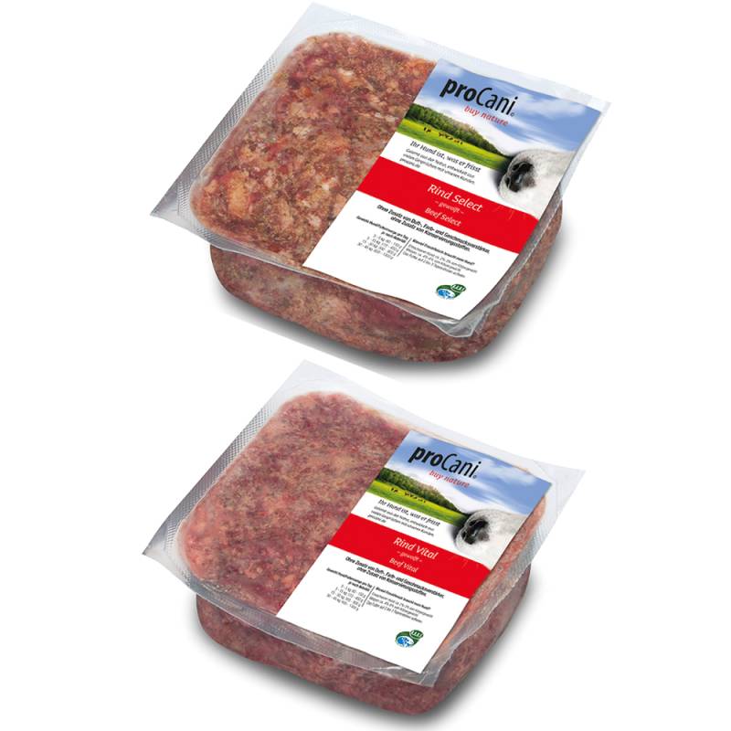 ProCani BARF-Paket pur Select & Vital Rind - 22 x 500 g ProCani BARF-Paket pur Select & Vital Rind - 22 x 500 g von proCani