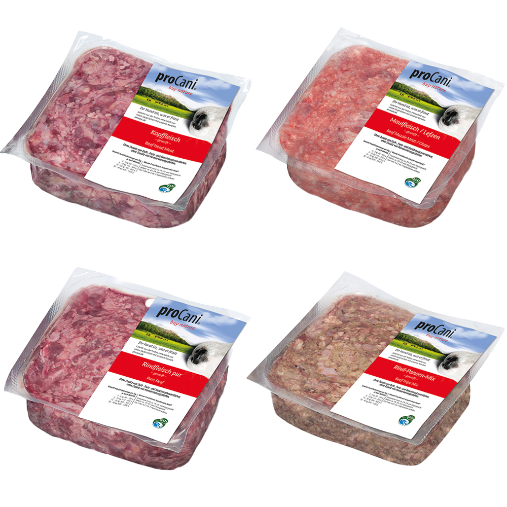 proCani BARF-Paket pur Rind - 28 x 500 g proCani BARF-Paket pur Rind - 28 x 500 g von proCani