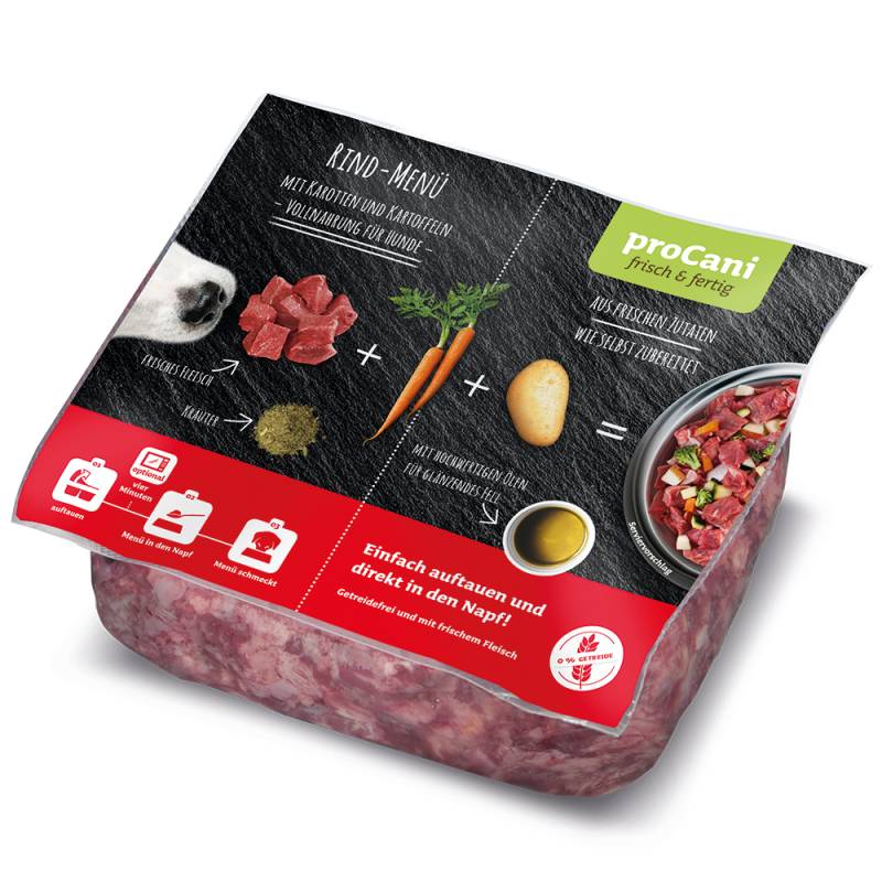 proCani Frisch & Fertig Rind Menü - 28 x 500 g proCani Frisch & Fertig Rind Menü - 28 x 500 g von proCani