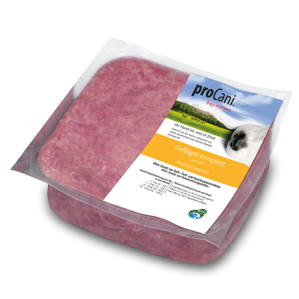 proCani Geflügel komplett - 50 x 500 g proCani Geflügel komplett - 50 x 500 g von proCani