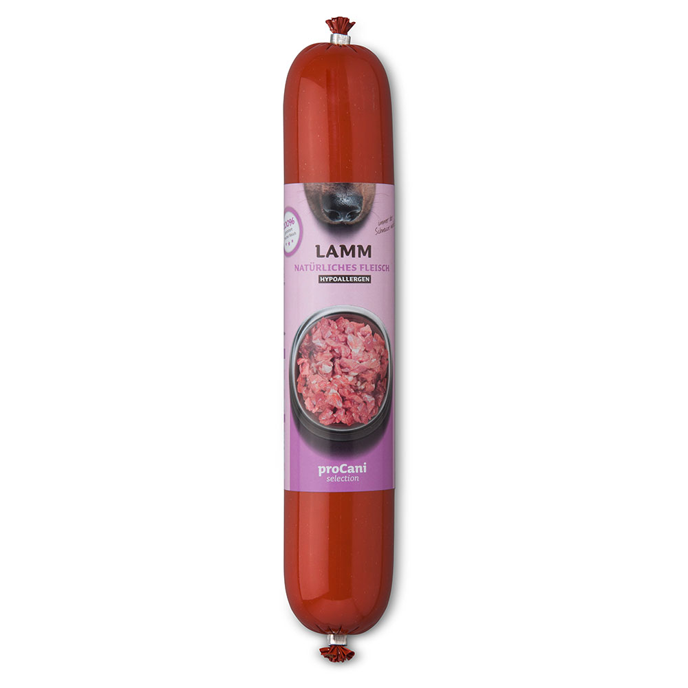 proCani Kochwurst Lamm Hypoallergen - 10 x 400 g proCani Kochwurst Lamm Hypoallergen - 10 x 400 g von proCani