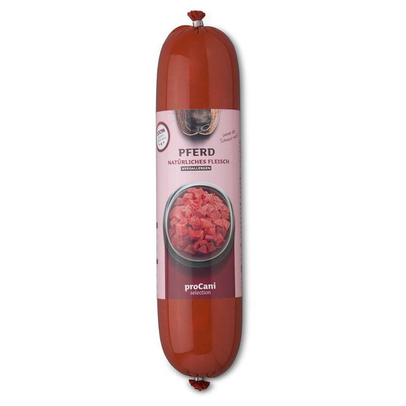 proCani Kochwurst Pferd Hypoallergen - 10 x 800 g von proCani