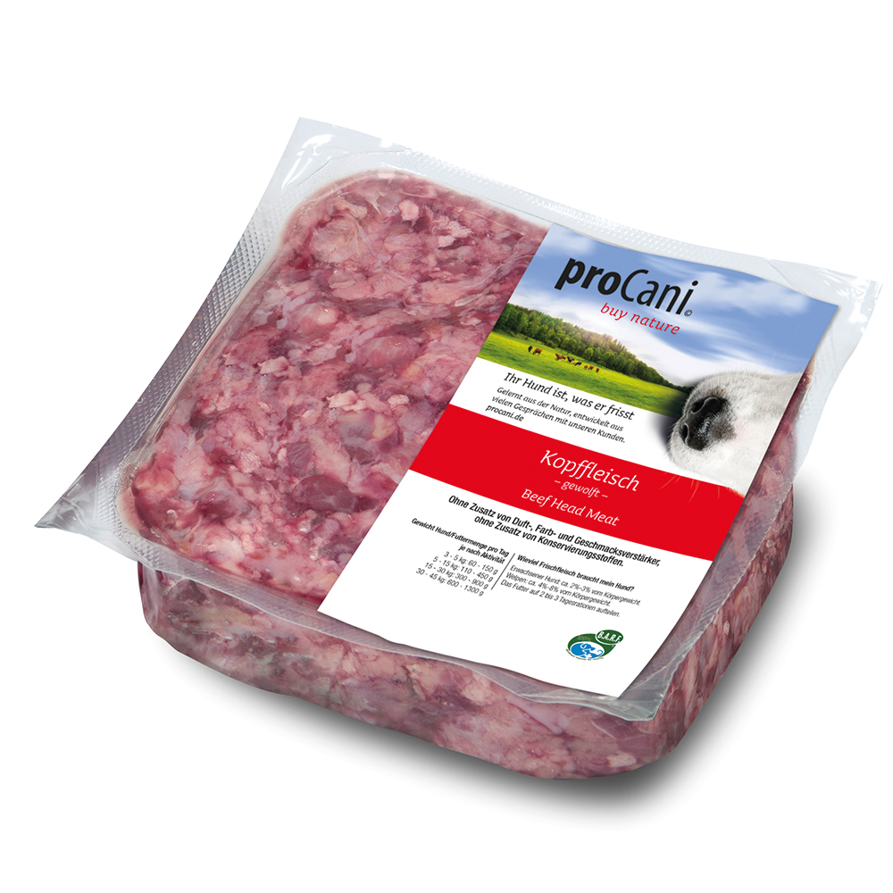 proCani Kopffleisch Rind - 50 x 500 g proCani Kopffleisch Rind - 50 x 500 g von proCani