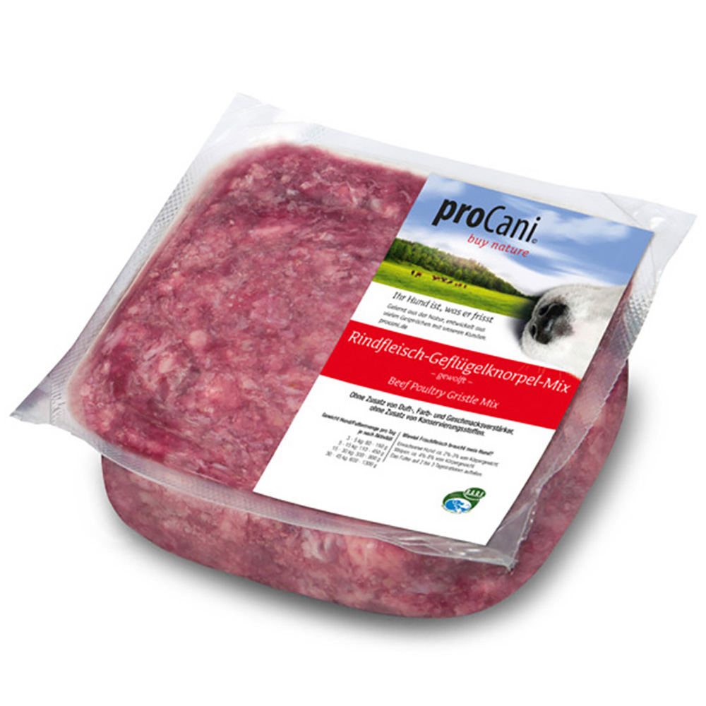 proCani Rindfleisch-Geflügelknorpel - 16 x 500 g von proCani
