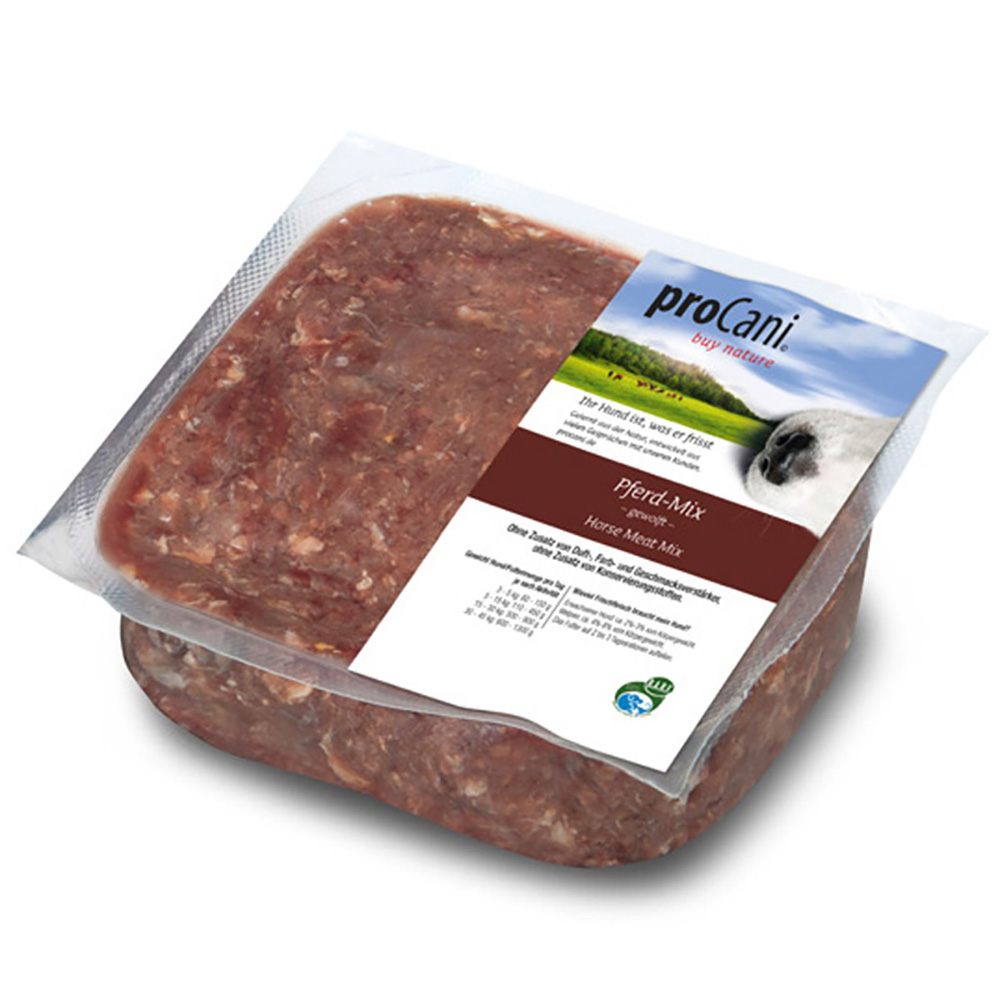 proCani buy Nature Pferdefleisch Mix - 16 x 500 g von proCani
