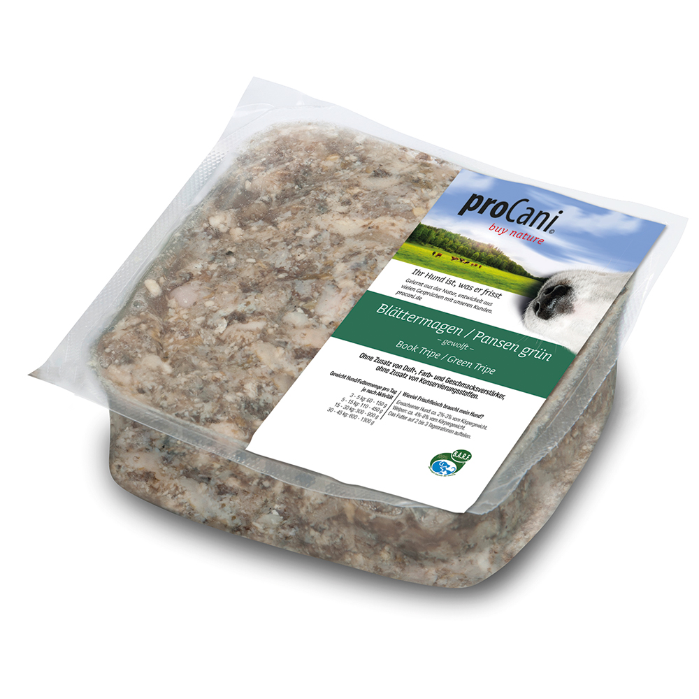 proCani buy nature Blättermagen / Pansen grün - 28 x 500 g proCani buy nature Blättermagen / Pansen grün - 28 x 500 g von proCani