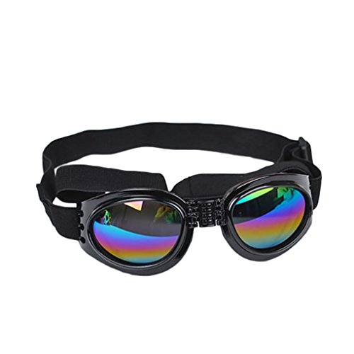 probeninmappx Faltbares Hunde UV-Schutz-Sonnenbrillen Objektive mit verstellbarem Gurt von probeninmappx
