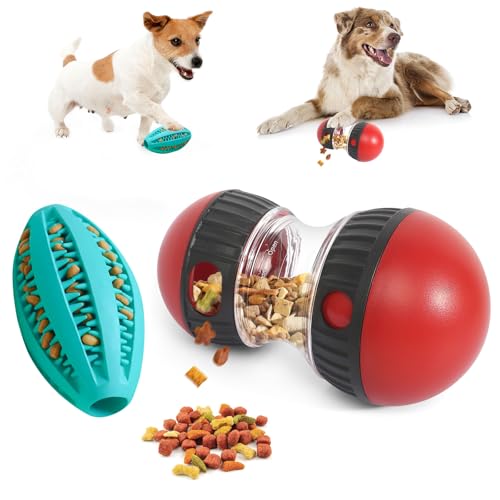 prota Rolling Feeder Hundespielzeug Hundespielzeug Intelligenz, Interaktives Hundespielzeug für Leckerlis, Hundespielzeug Leckerli Verstecken Fördert Gesunde Essgewohnheiten und Mentale Stimulation von prota