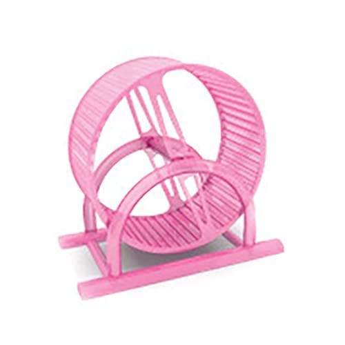 ptumcial Rad 1PC Hamster Rad Haustier Komfort Laufband Laufräder Ruhig Hamster Übungsrad Stille Spinner groß und leicht an Drahtkäfig für kleine Tiere (rosa) von ptumcial