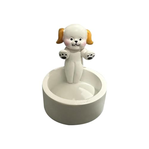 2/1 x Cartoon-Kätzchen-Votivkerzenhalter für Kerzenhalter, Hunde-Kerzenstift für den Tisch, niedliche Kerze von pulunto