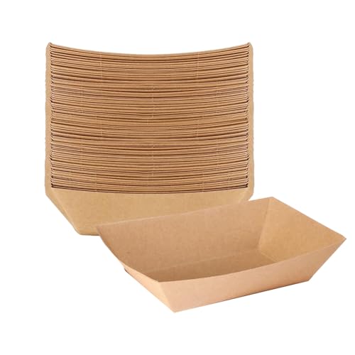 50 Stück Kraftpapier-Futternäpfe für Haustiere, auslaufsicher, Gefäß-Design, Futterteller für kleine Rassen und Katzen, Reisen, Katzen-Futternäpfe von pumpumlia