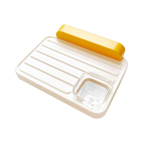 Multifunktionale Käfigaufsätze, Futterstation für Papageien, Sitzstange für Haustiere, Vögel, mit abnehmbarem Futter- und Wasserbehälter, Vogelfutterstation von pumpumlia