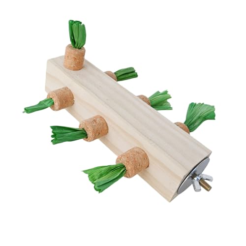 Vogel-Sitzstange Spielzeug für Sittiche aus Holz Papageienständer zum Kauen von Vögeln, Käfigzubehör für Nymphensittiche, Sittiche, Papageien, Kauen von pumpumlia