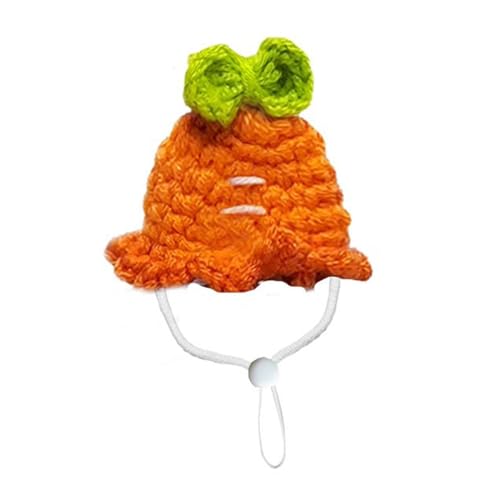 pumpumlia Kleintier-Hut, handgestrickt, für Papageien, Schlange, Schweinekopf, Kostüm von pumpumlia