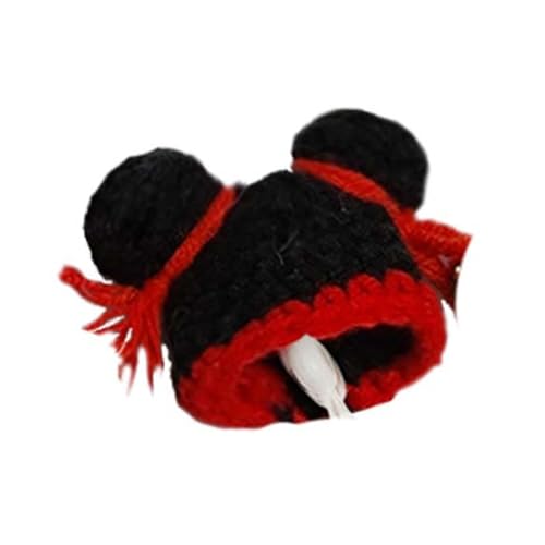pumpumlia Kleintier-Hut, handgestrickt, für Papageien, Schlange, Schweinekopf, Kostüm von pumpumlia