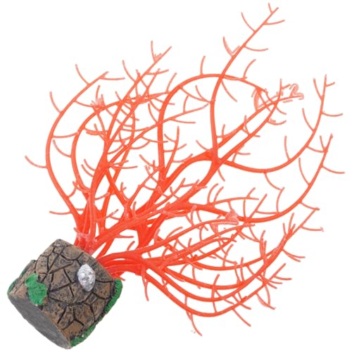 pumpumlia Künstlicher Baum, dekorative Pflanze, bunte Dekorationen für Aquarien, leuchtet im Dunkeln, für Aquarien, künstliche Korallendekorationen von pumpumlia