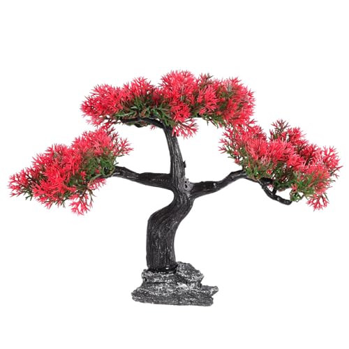 pumpumlia Realistische Grußkiefer-Bonsais-Aquarien, Dekoration, Pflanze, natürliches Aussehen für Aquarien, lichtbeständig, Landschaftsbau, Baum, Aquarien, Dekoration von pumpumlia
