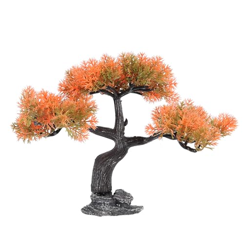 pumpumlia Realistische Grußkiefer-Bonsais-Aquarien, Dekoration, Pflanze, natürliches Aussehen für Aquarien, lichtbeständig, Landschaftsbau, Baum, Aquarien, Dekoration von pumpumlia