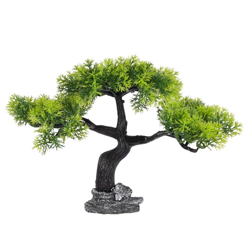 pumpumlia Realistische Grußkiefer-Bonsais-Aquarien, Dekoration, Pflanze, natürliches Aussehen für Aquarien, lichtbeständig, Landschaftsbau, Baum, Aquarien, Dekoration von pumpumlia