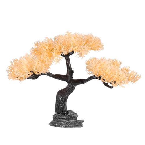 pumpumlia Realistische Grußkiefer-Bonsais-Aquarien, Dekoration, Pflanze, natürliches Aussehen für Aquarien, lichtbeständig, Landschaftsbau, Baum, Aquarien, Dekoration von pumpumlia