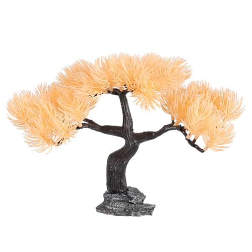 pumpumlia Realistische Grußkiefer-Bonsais-Aquarien, Dekoration, Pflanze, natürliches Aussehen für Aquarien, lichtbeständig, Landschaftsbau, Baum, Aquarien, Dekoration von pumpumlia
