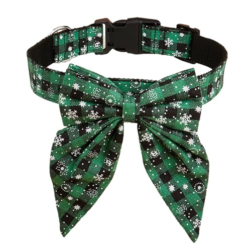 pumpumlia Verstellbares Katzenhalsband mit Weihnachtsmotiven und Fliege, festliches Haustierhalsband, Haustier-Fliege, Festival-Zubehör pumpumlia Verstellbares Katzenhalsband mit Weihnachtsmotiven und Fliege, festliches Haustierhalsband, Haustier-Fliege, Festival-Zubehör von pumpumlia