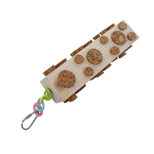 pumpumlia Vogelkorken Stopper Spielzeug Vogel Kauspielzeug für Papageien Holz Peckers Fütterung Aras Kleine Vögel Interaktives Spielen Stressabbau pumpumlia Vogelkorken Stopper Spielzeug Vogel Kauspielzeug für Papageien Holz Peckers Fütterung Aras Kleine Vögel Interaktives Spielen Stressabbau von pumpumlia