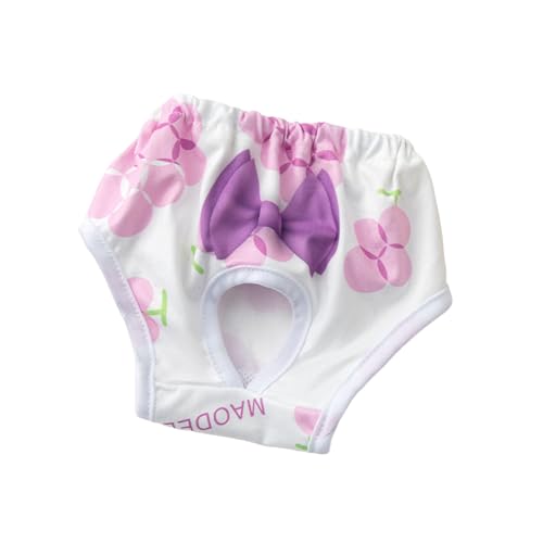 pumpumlia Weiche Periodenhose mit buntem Muster für Mädchen, Hunde, wiederverwendbare Hundewindeln von pumpumlia