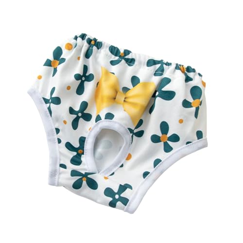 pumpumlia Weiche Periodenhose mit buntem Muster für Mädchen, Hunde, wiederverwendbare Hundewindeln von pumpumlia