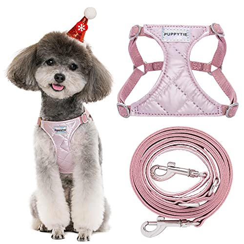 Kein Ziehen, kleines Hundegeschirr mit multifunktionaler Hundeleine, leicht, weich, verstellbar, kein Würgen, ausbruchsicher, Haustiergeschirr, Weste, Haustiergeschirr, Weste, glänzendes Rosa, S Kein Ziehen, kleines Hundegeschirr mit multifunktionaler Hundeleine, leicht, weich, verstellbar, kein Würgen, ausbruchsicher, Haustiergeschirr, Weste, Haustiergeschirr, Weste, glänzendes Rosa, S von puppytie