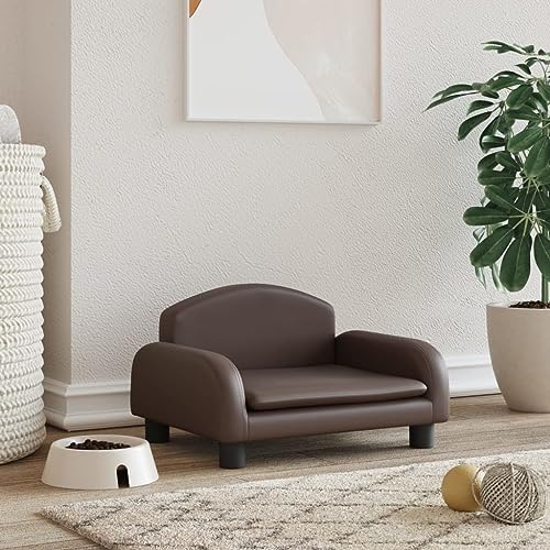 puraday Hundebett Braun 50x40x30 cm Kunstleder Hundesofa Katzensofa Hundebetten Katzenbett Bequeme Haustierbett Stilvolles Design Kann Im Wohnzimmer Oder Schlafzimmer Platziert Werden puraday Hundebett Braun 50x40x30 cm Kunstleder Hundesofa Katzensofa Hundebetten Katzenbett Bequeme Haustierbett Stilvolles Design Kann Im Wohnzimmer Oder Schlafzimmer Platziert Werden von puraday