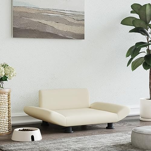 puraday Hundebett Creme 70x45x28 cm Kunstleder Hundesofa Katzensofa Hundebetten Katzenbett Bequeme Haustierbett Stilvolles Design Kann Im Wohnzimmer Oder Schlafzimmer Platziert Werden puraday Hundebett Creme 70x45x28 cm Kunstleder Hundesofa Katzensofa Hundebetten Katzenbett Bequeme Haustierbett Stilvolles Design Kann Im Wohnzimmer Oder Schlafzimmer Platziert Werden von puraday