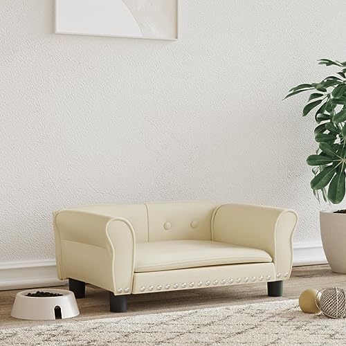 puraday Hundebett Creme 70x45x30 cm Kunstleder Hundesofa katzensofa Katzenbett Dog Bed Cat Bed Bequeme Haustierbett Hundebett Kunstleder Kann Im Wohnzimmer Oder Schlafzimmer Platziert Werden puraday Hundebett Creme 70x45x30 cm Kunstleder Hundesofa katzensofa Katzenbett Dog Bed Cat Bed Bequeme Haustierbett Hundebett Kunstleder Kann Im Wohnzimmer Oder Schlafzimmer Platziert Werden von puraday