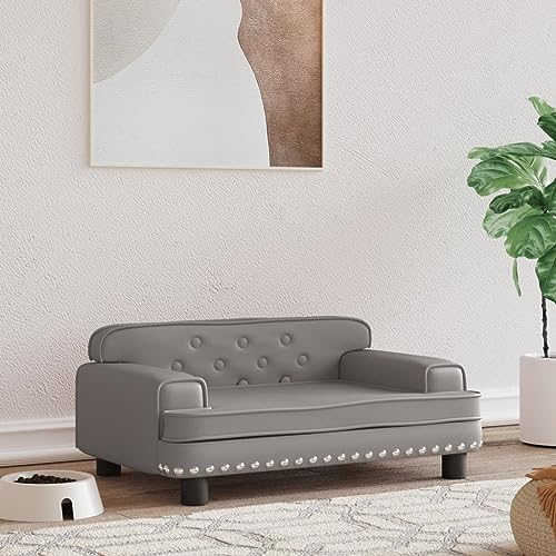 puraday Hundebett Grau 70x45x30 cm Kunstleder Hundesofa Hundebetten Katzenbett Bequeme Haustierbett Katzensofa Stilvolles Design Kann Im Wohnzimmer Oder Schlafzimmer Platziert Werden puraday Hundebett Grau 70x45x30 cm Kunstleder Hundesofa Hundebetten Katzenbett Bequeme Haustierbett Katzensofa Stilvolles Design Kann Im Wohnzimmer Oder Schlafzimmer Platziert Werden von puraday