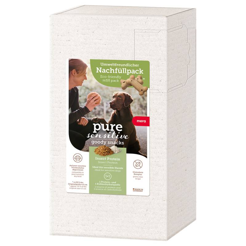 mera pure sensitive Goody Snacks - 500 g Nachfüllpack Insekt & Reis von pure sensitive