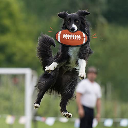 Purrrfect Life Flyer Fußball Hund Frisbee Spielzeug Floats Durable Squeaky Dog Toy Dog Apportierspielzeug 29.2cm von purrrfect life