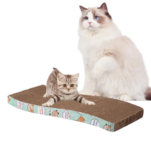 Katzen-Kratzbrett aus Pappe, doppelseitiges Katzenkratzbrett-Pad, recycelbarer und wendbarer Katzenkratzer aus Pappe, Katzenkratzmatte aus Pappe, Katzenbett aus Pappe, Haustierschaber von puzzlegame