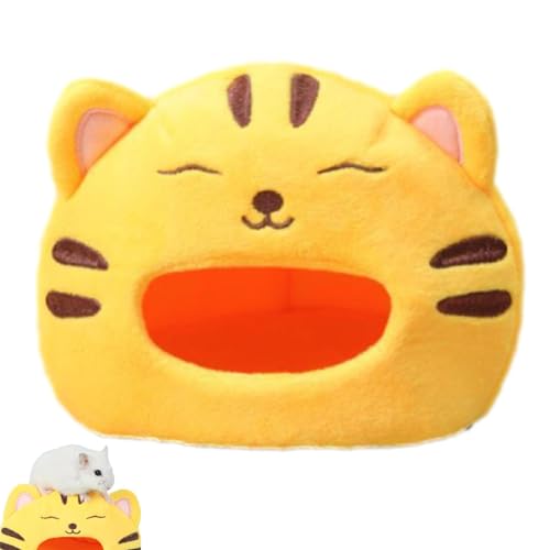 puzzlegame Hamster-Warmbett, Meerschweinchen-Hausbett - Tiger Design Meerschweinchenhöhle - Entzückendes, waschbares, bequemes, stabiles Hamster-Warmbett für Kleintiere von puzzlegame