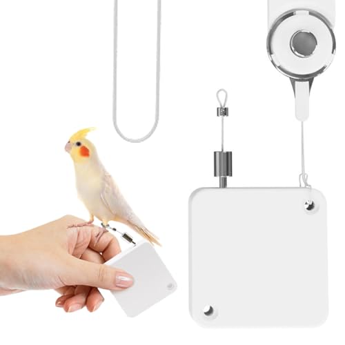 puzzlegame Papageiengeschirr, Vogelleinen, 2M Automatische Teleskopleinen für Sittiche, Zugseil, verstellbare Outdoor-Nymphensittichleinen für das Training von Vögeln im Freien puzzlegame Papageiengeschirr, Vogelleinen, 2M Automatische Teleskopleinen für Sittiche, Zugseil, verstellbare Outdoor-Nymphensittichleinen für das Training von Vögeln im Freien von puzzlegame