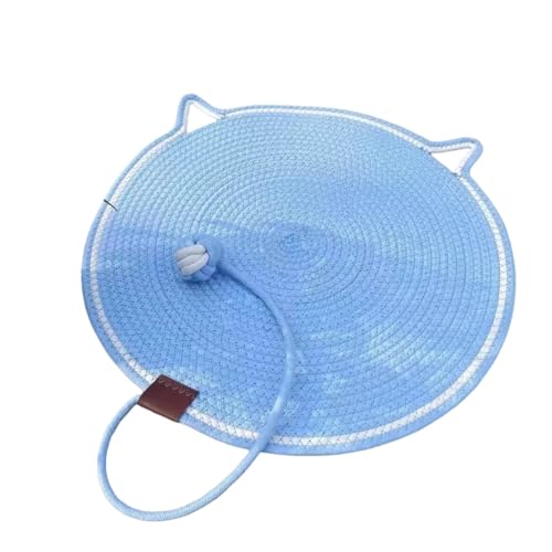 Kratzmatte für Katzen (blauer Spielzeugball mit integrierter Matte, 42 cm) von pzghwh