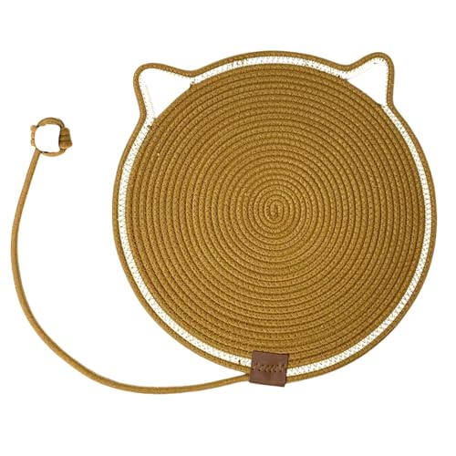 Kratzmatte für Katzen (brauner Spielzeugball mit integrierter Matte, 50 cm) von pzghwh